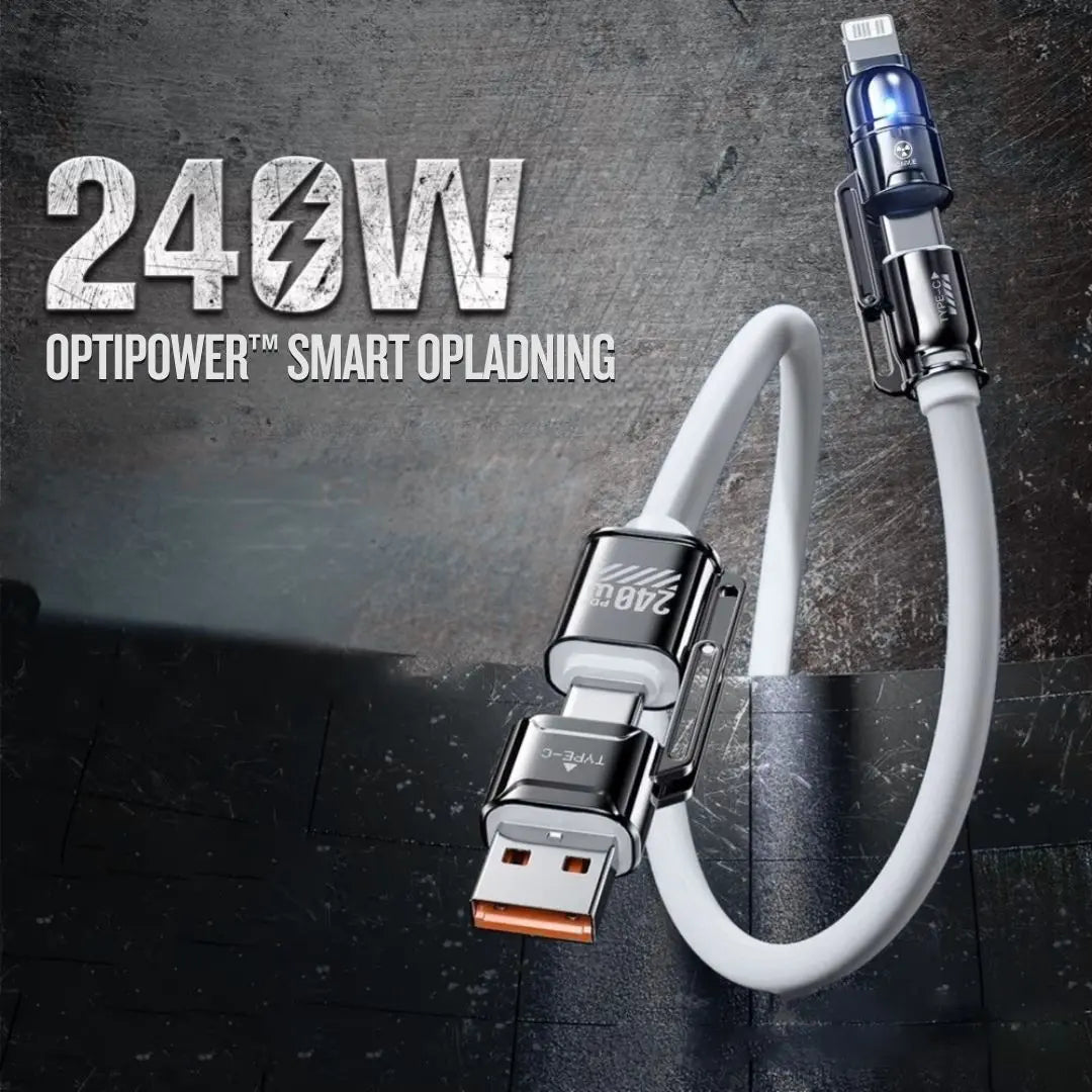 Relanet OptiPower™ leverer hurtig og afbalanceret 30W opladning til flere enheder