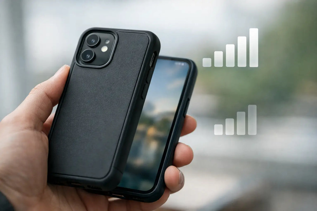 Kan et cover påvirke signalstyrken på mobilen?