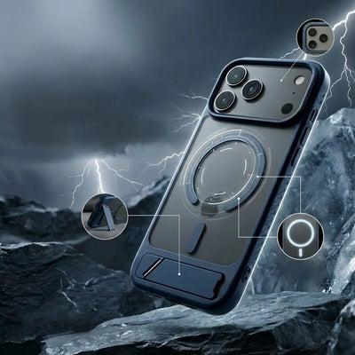 Relanet OptiCase cover med MagSafe- og magnetic-kompatibilitet og ekstra stød- og kantbeskyttelse.