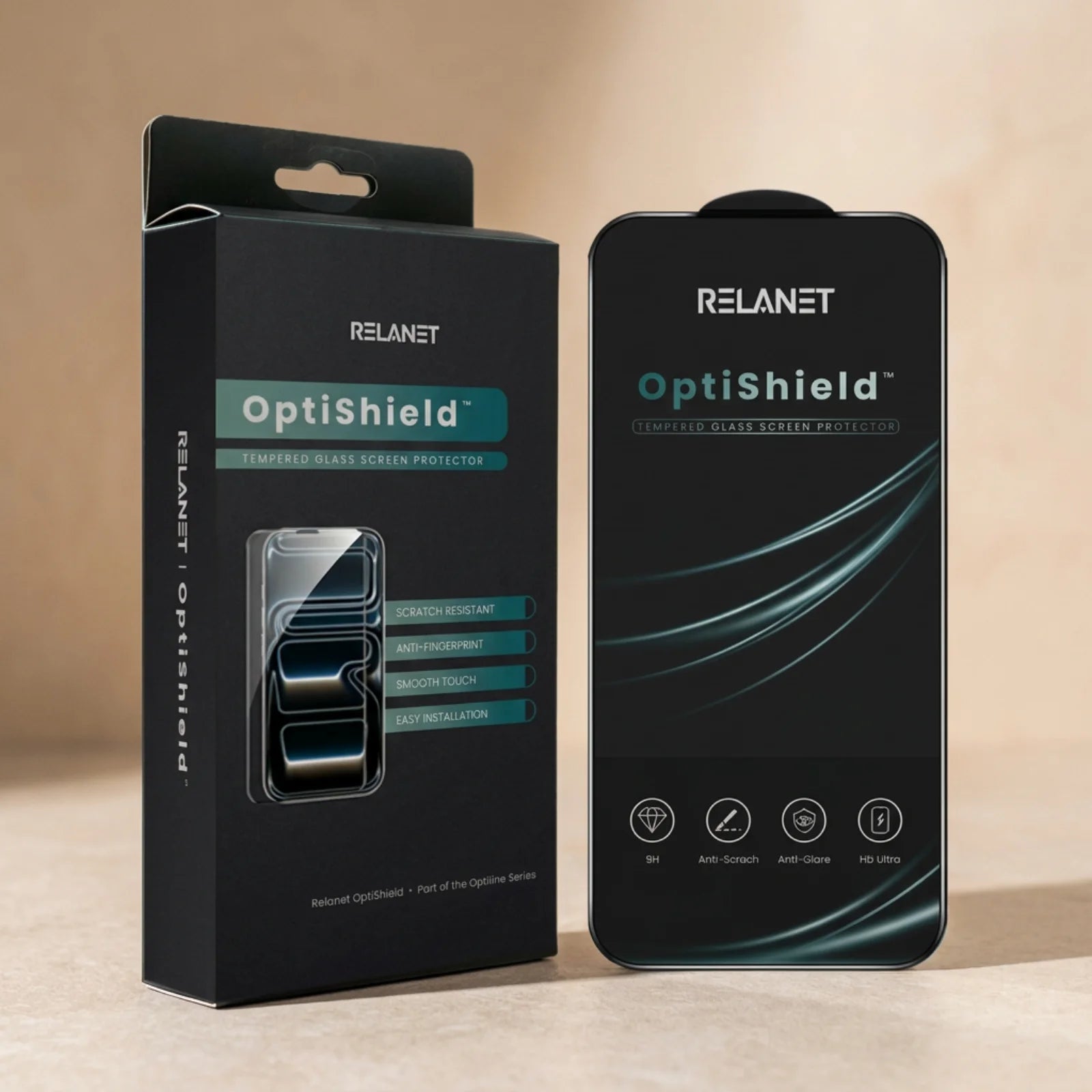 Relanet OptiShield™ Panserglas til iPhone 16