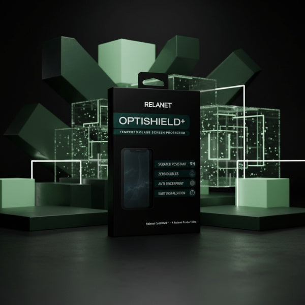 Relanet OptiShield+™ Gen 1 – iPhone panserglas (Outlet)