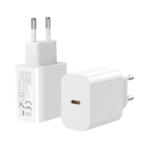 Relanet OptiCharger 30W USB-C oplader til hurtig opladning.